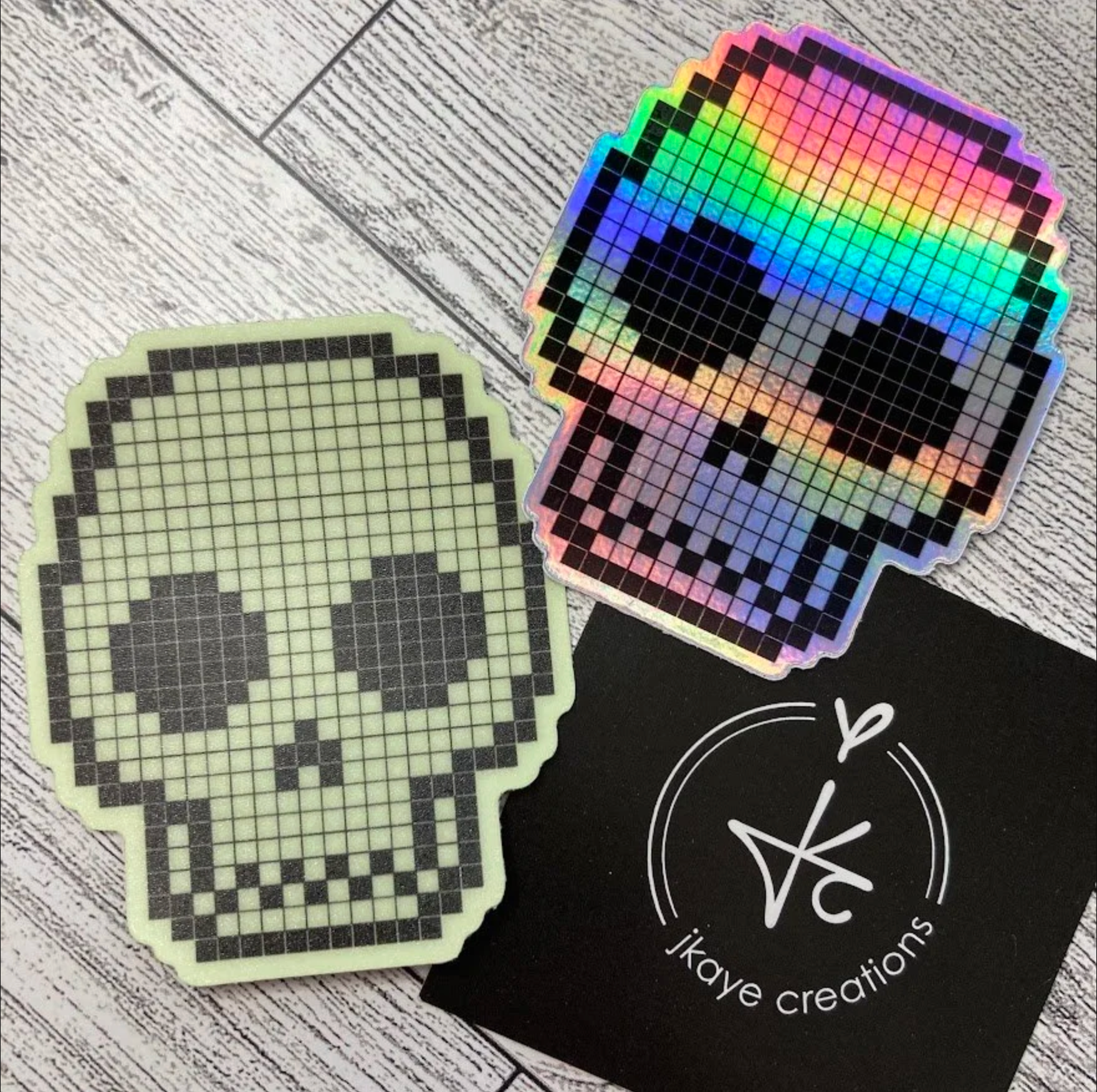 Pixel Skull Sticker – Cocodrie Collective