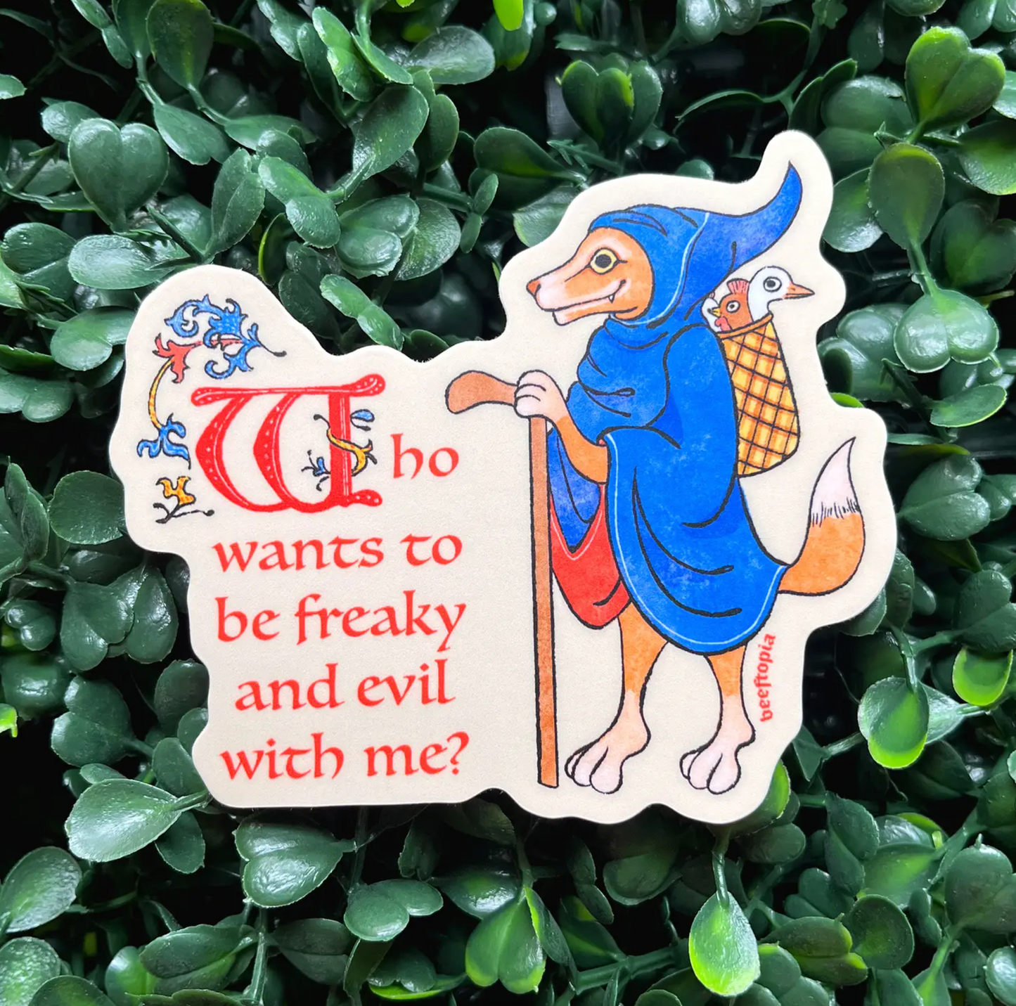 Freaky and Evil Sticker