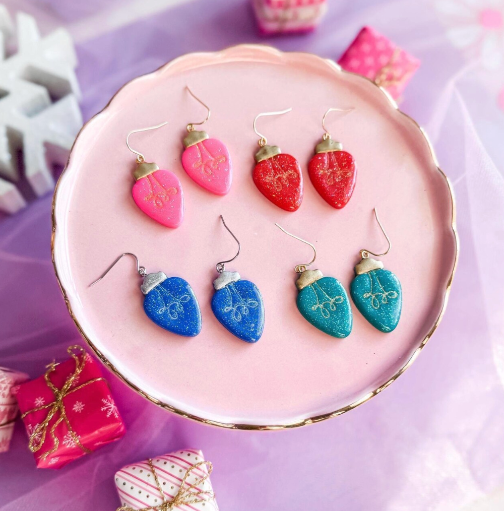 Christmas Bulb Earrings