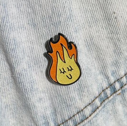 Happy Flames Pin