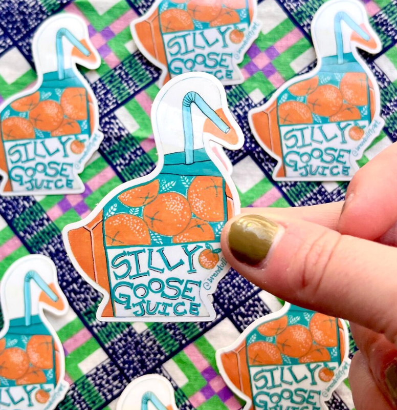 Silly Goose Juice Sticker
