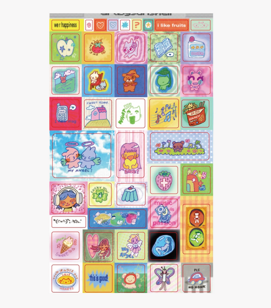 Sqaures Sticker Sheet