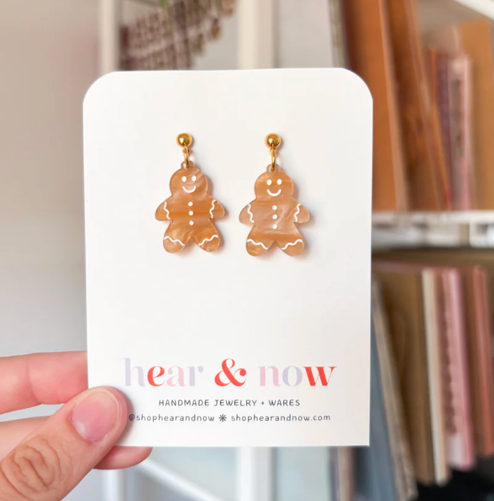 Gingerbread Men Earrings