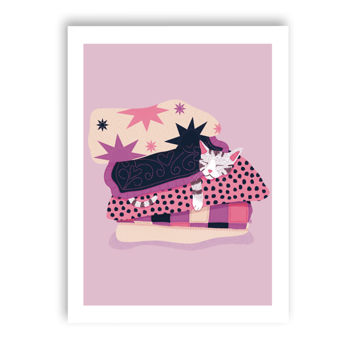 Cozy Cat Nap Print
