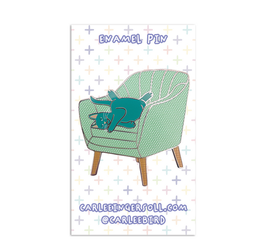 Feline Good Enamel Pin
