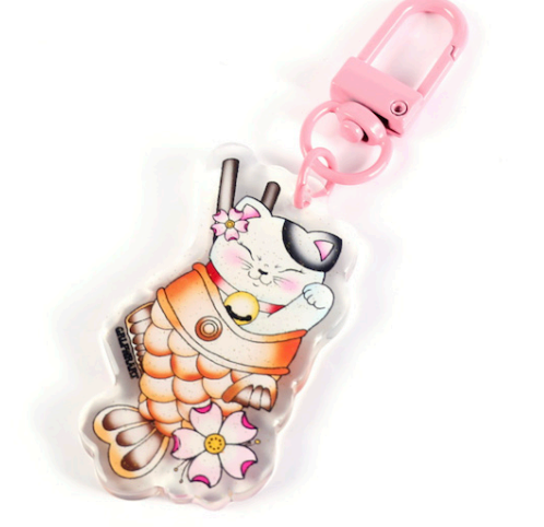 Taiyaki Cat Keychain