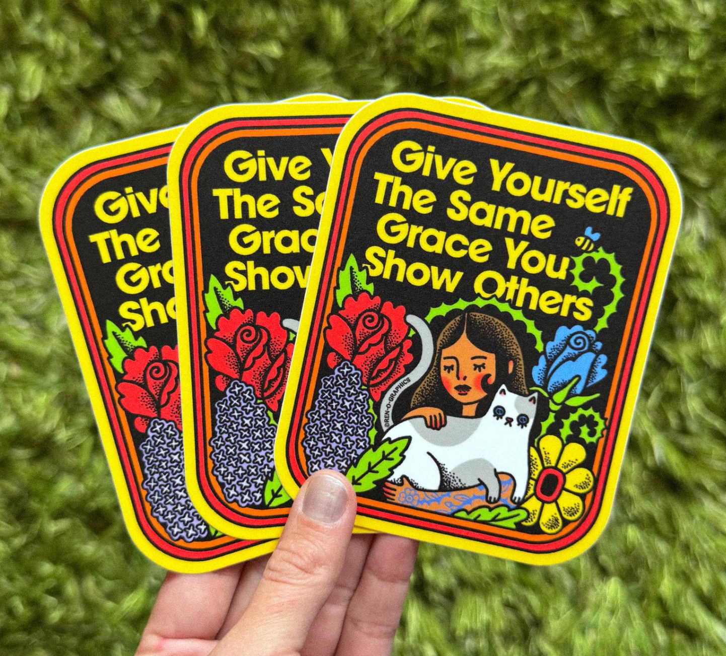 give yourself grace sticker