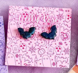 Bat Stud Earrings