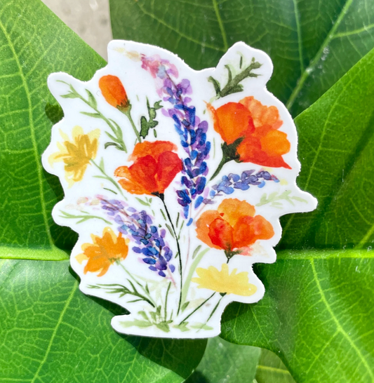 California Wildflowers Sticker