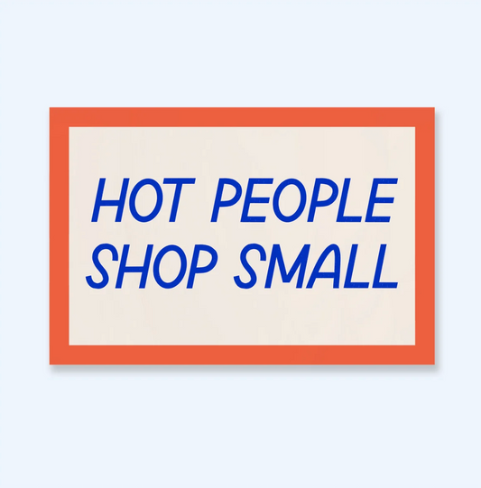 Hot People Shop Small Sticker