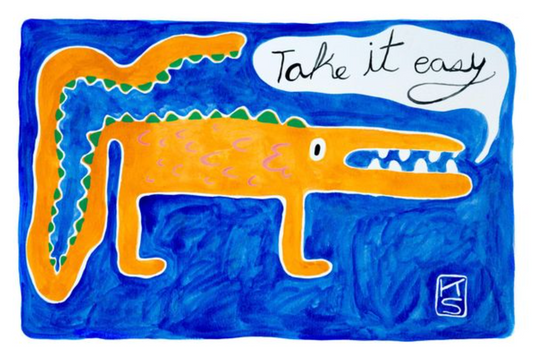 Take It Easy Postcard Print