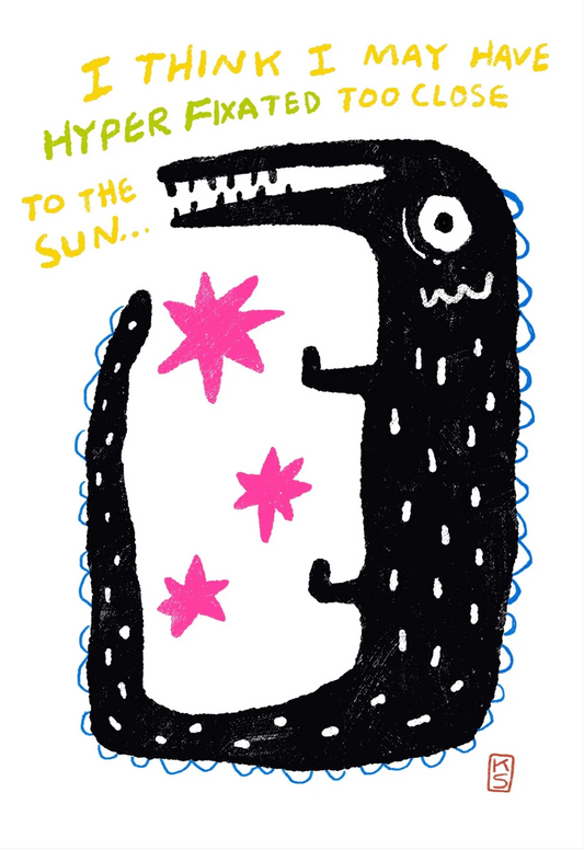 Hype Fixation Postcard Print