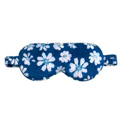 Cyanotype Silk Eye Mask