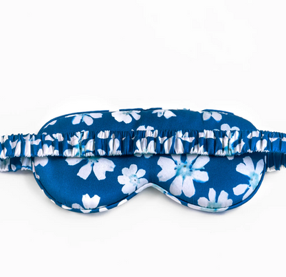 Cyanotype Silk Eye Mask