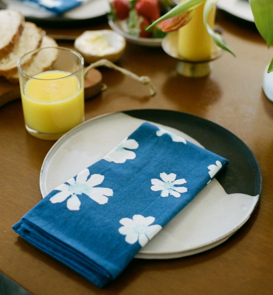 Cyanotype Cotten Napkin Set