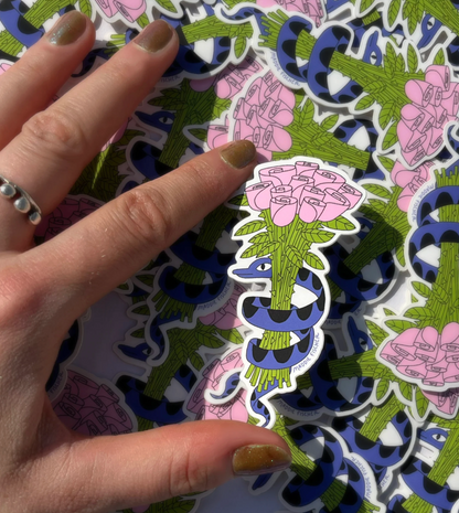 Snake Bouquet Sticker