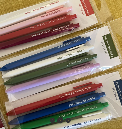 School Is Cool Gel Pen Set