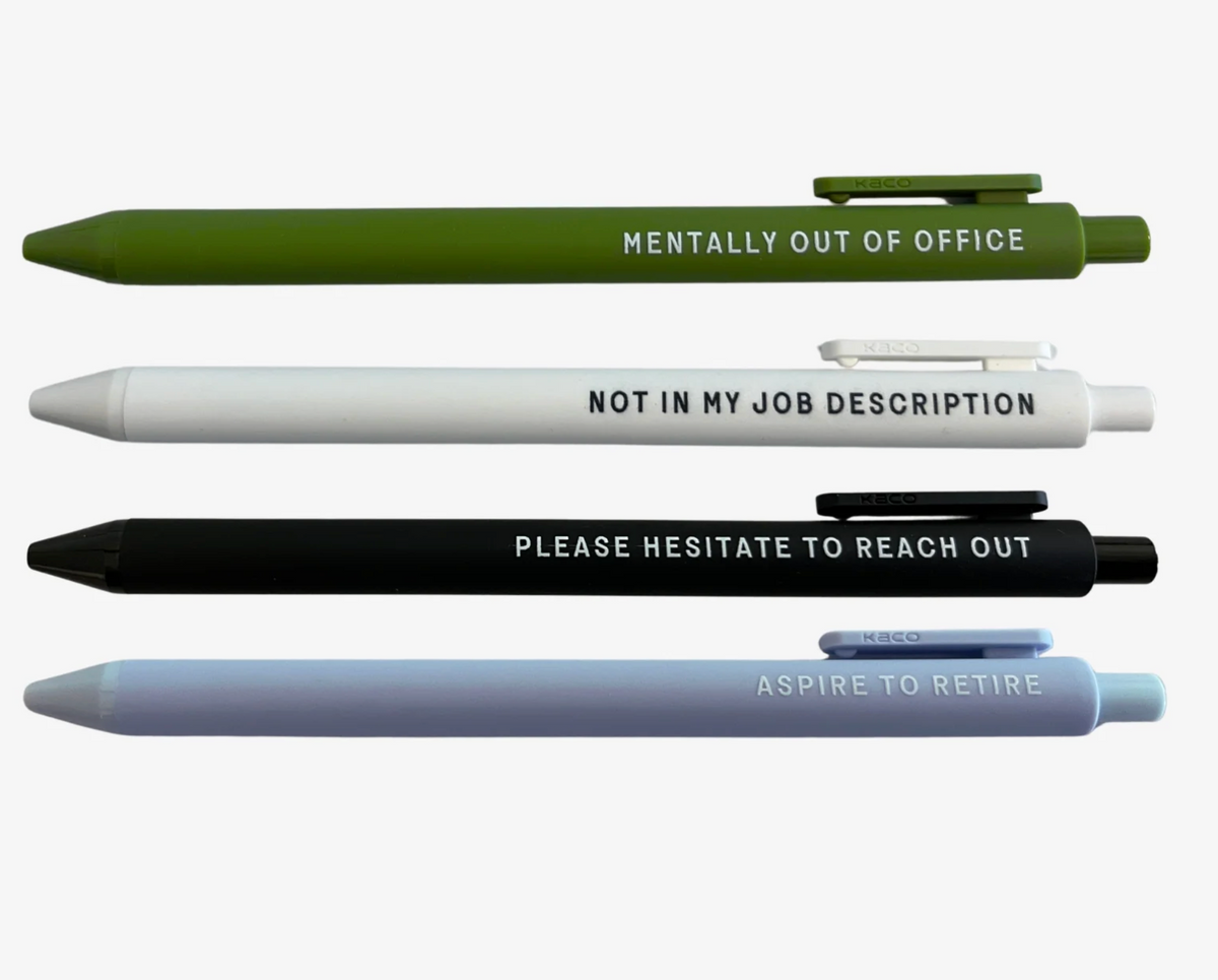 Mentally Out Of Office Gel Pen Set