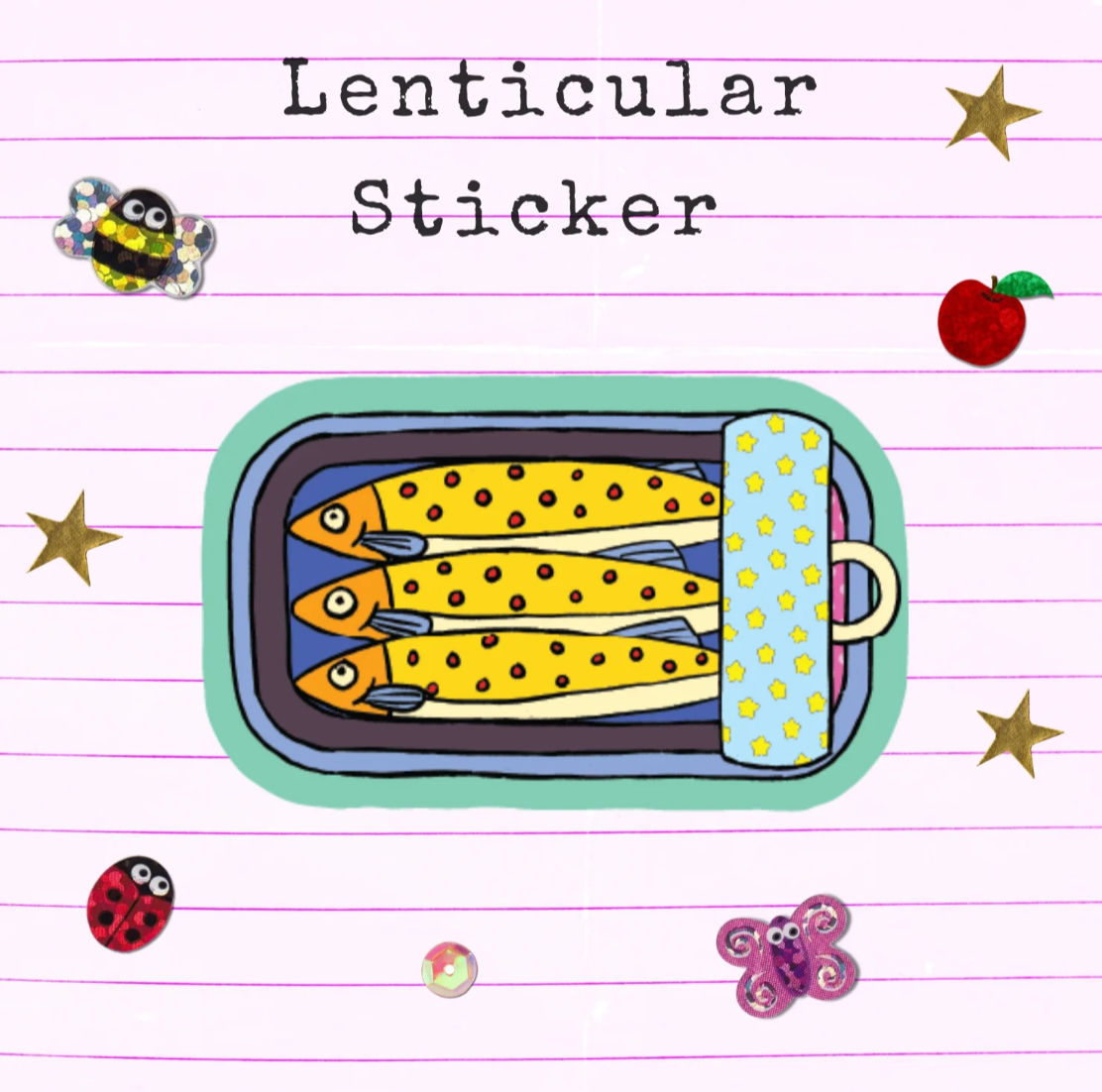 Sardine Lenticular Sticker