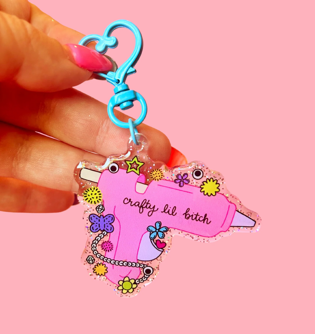 Crafty Lil Bitch Keychain