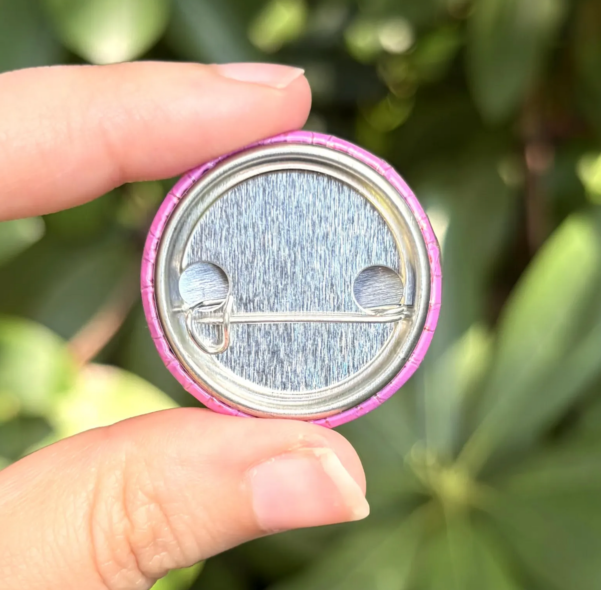 Seal Pin! Round Pink Seal Pin-Back Button