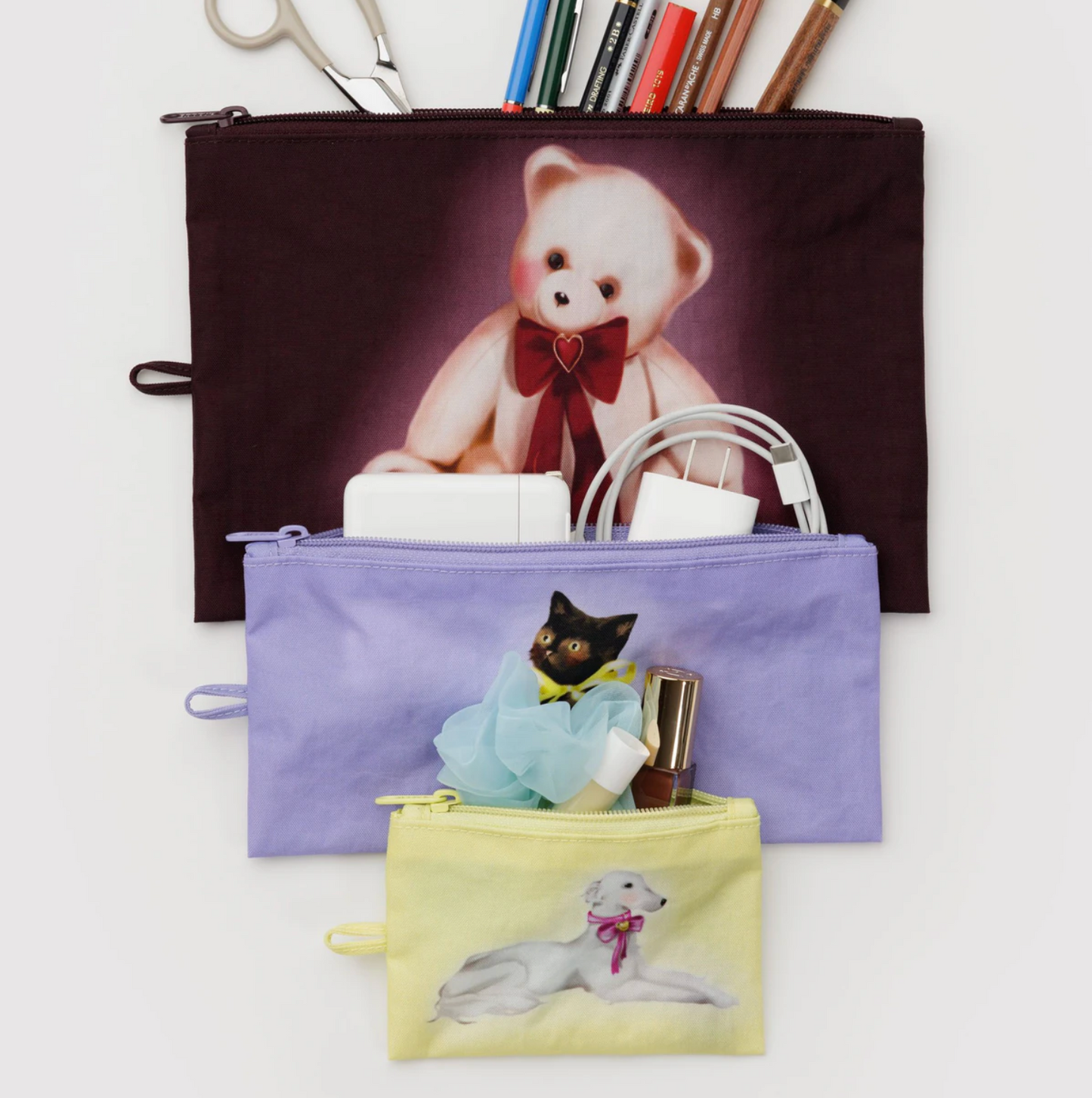 Baggu Flat Pouch Set