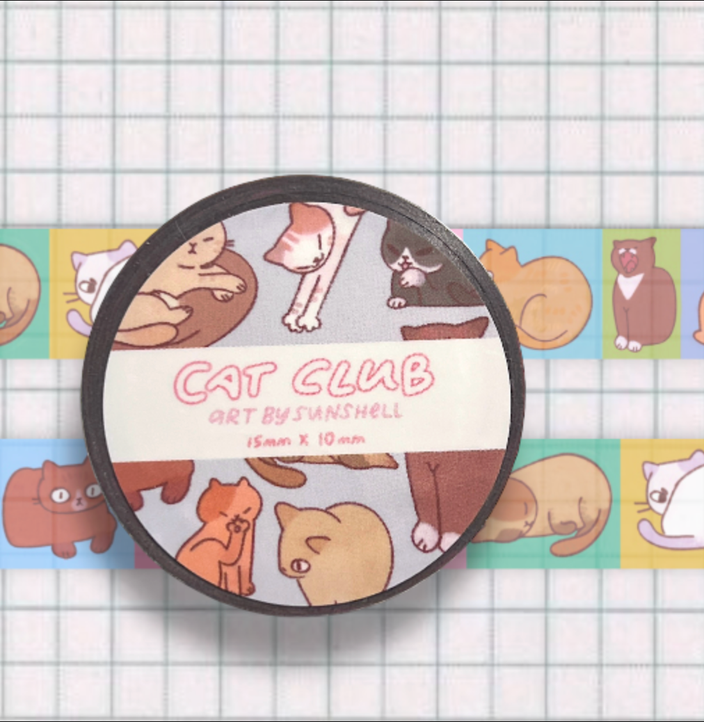 Cat Club Washi Tape
