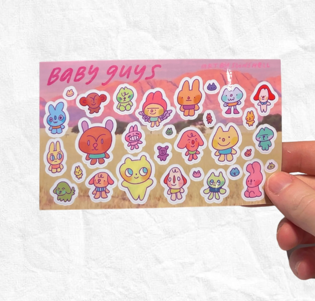 Baby Guys Sticker Sheet