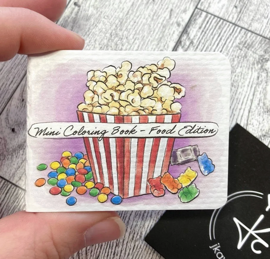 Pocket Sized Coloring Book- Food