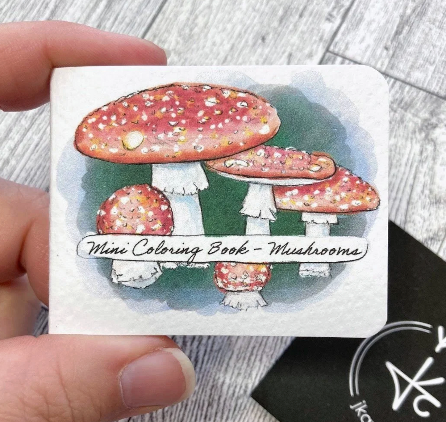 Pocket Sized Coloring Book- Mushrooms