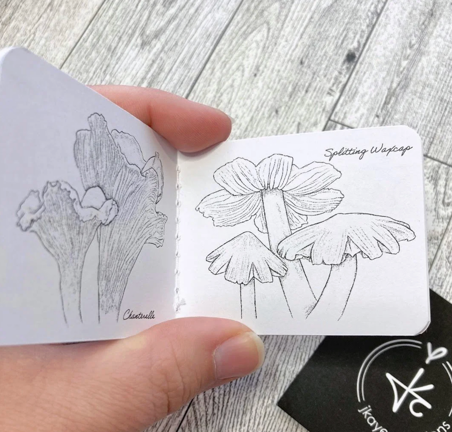 Pocket Sized Coloring Book- Mushrooms