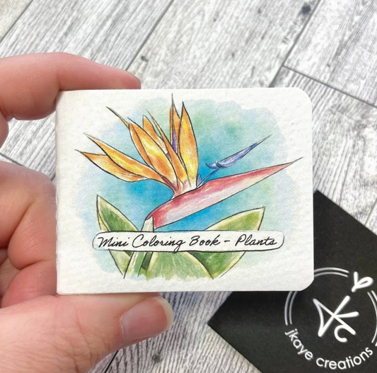 Pocket Sized Coloring Book- Plants