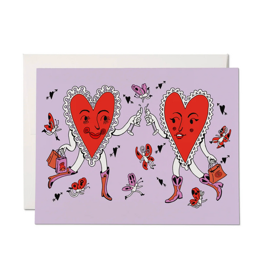 Valentine's Hearts Card