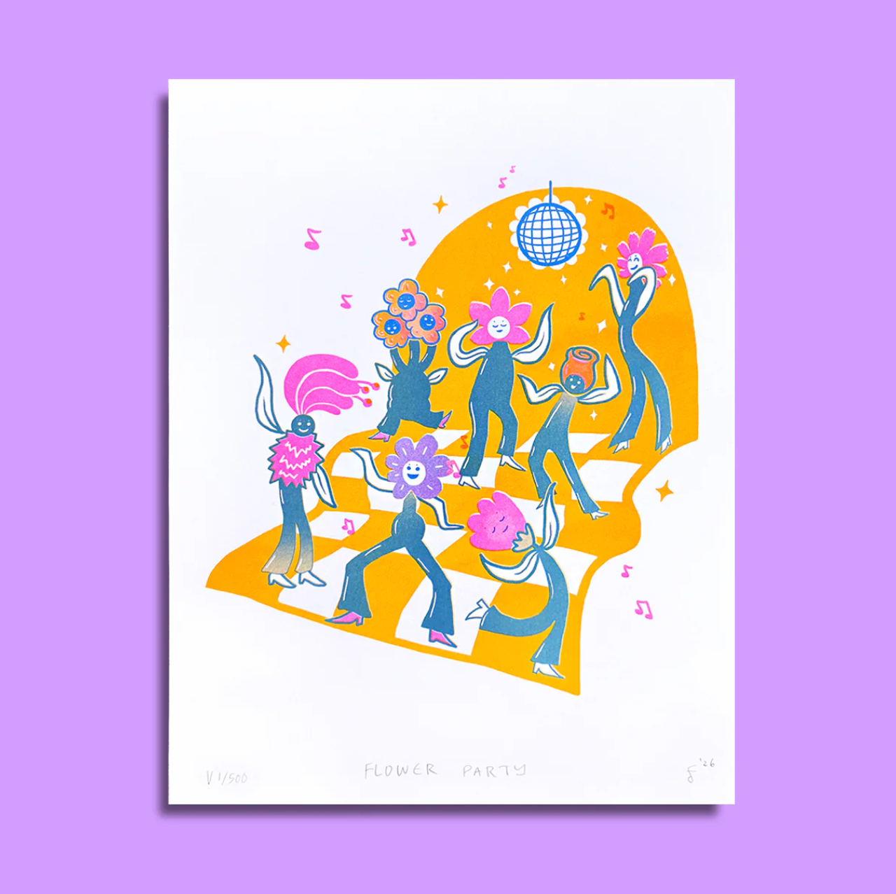 Flower Party Print