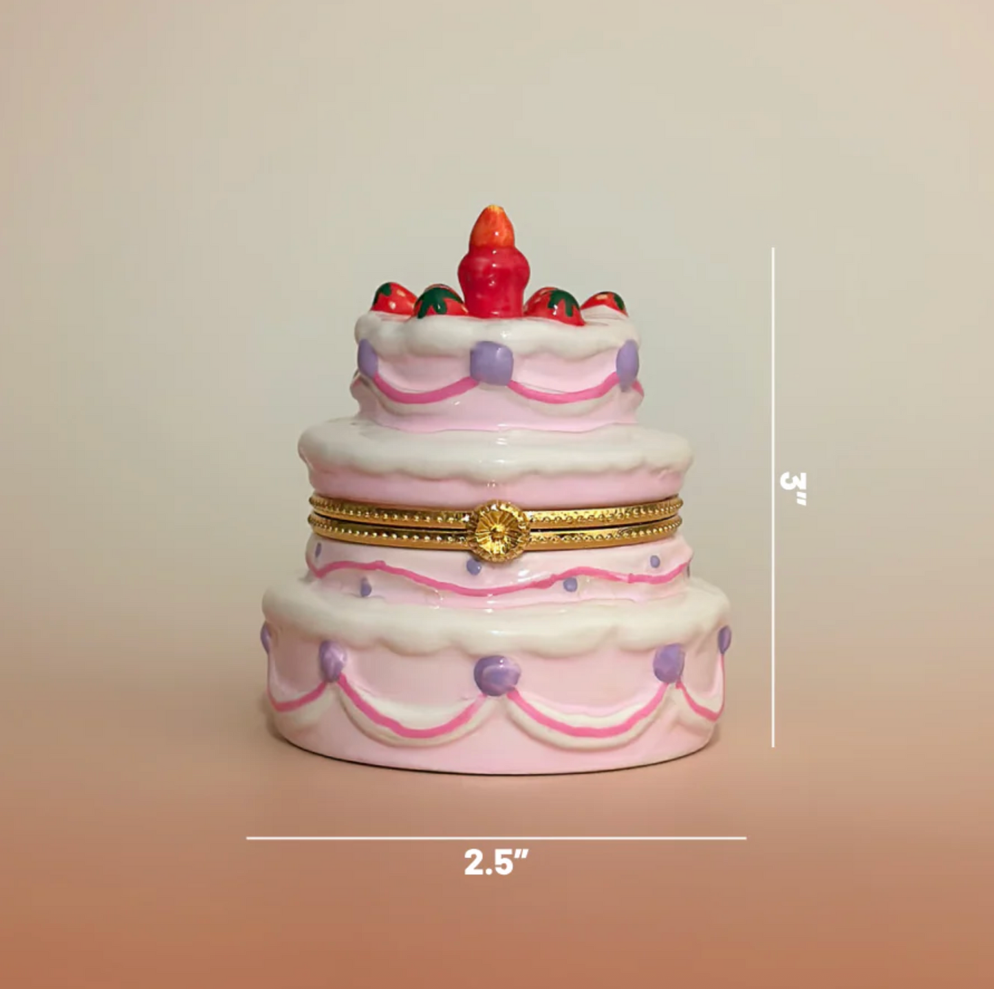 Strawberry Cake Trinket Box