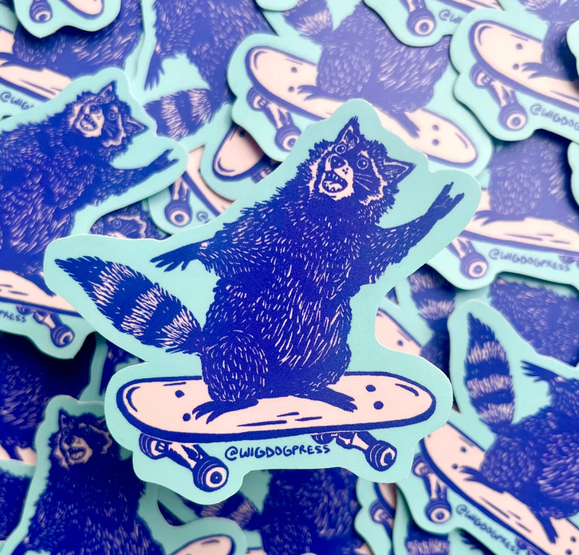 Rock On, Raccoon Sticker