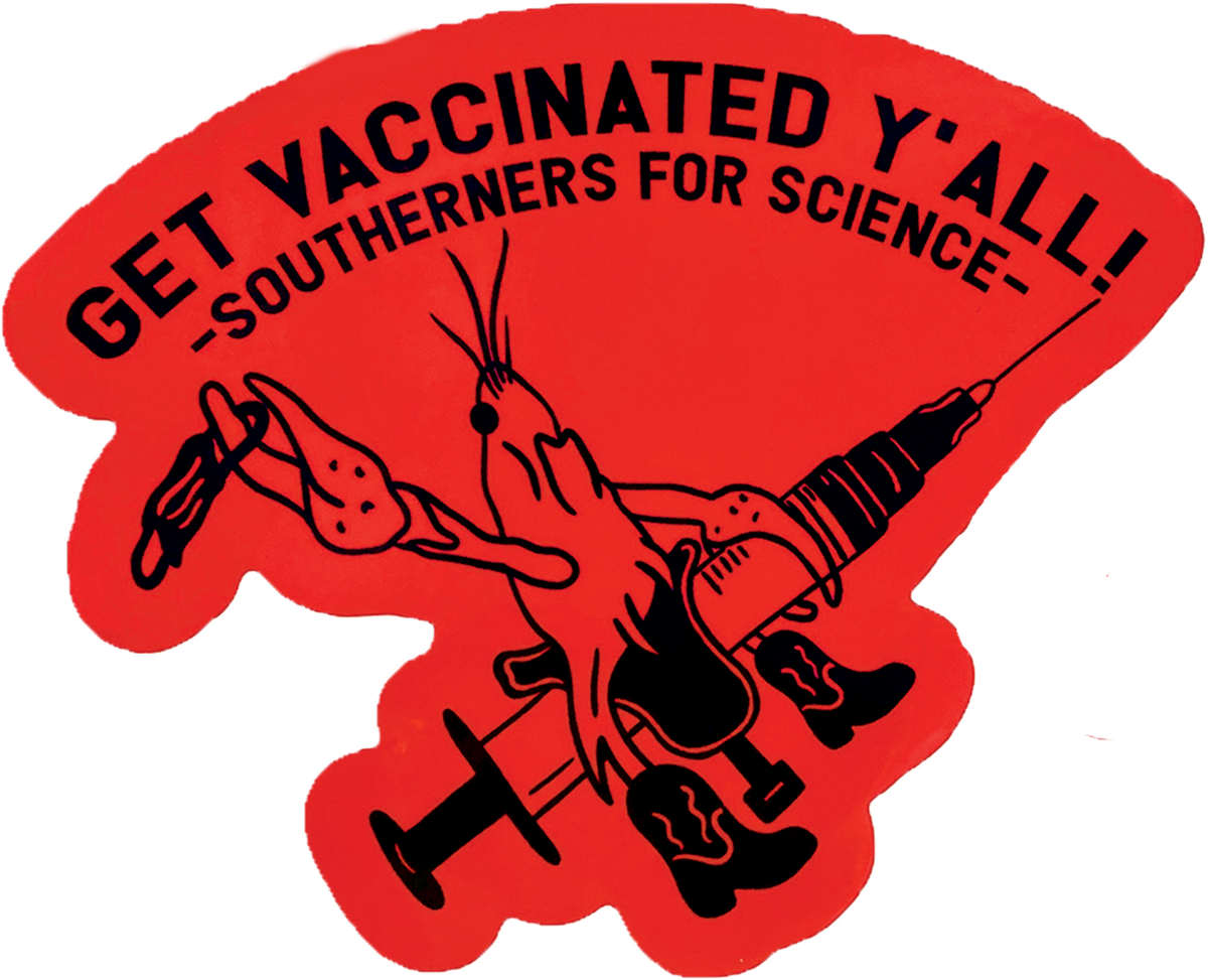 Southerners for Science Crawfish Sticker