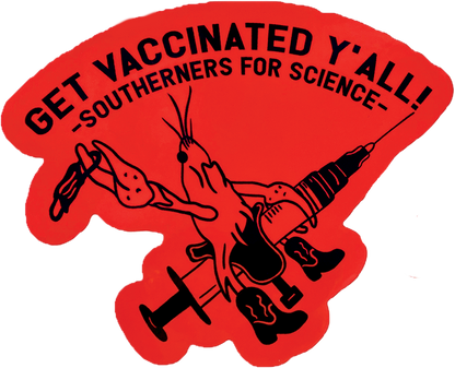 Southerners for Science Crawfish Sticker