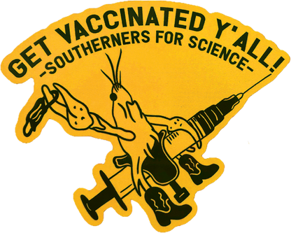 Southerners for Science Crawfish Sticker