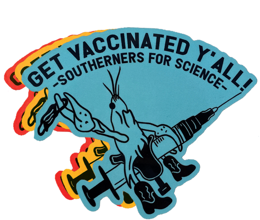 Southerners for Science Crawfish Sticker