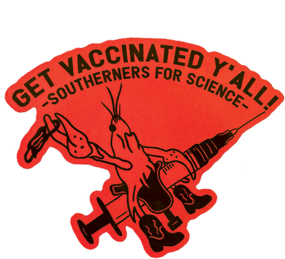 Southerners for Science Crawfish Sticker
