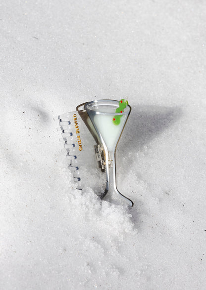 Martini Glass Hair Claw