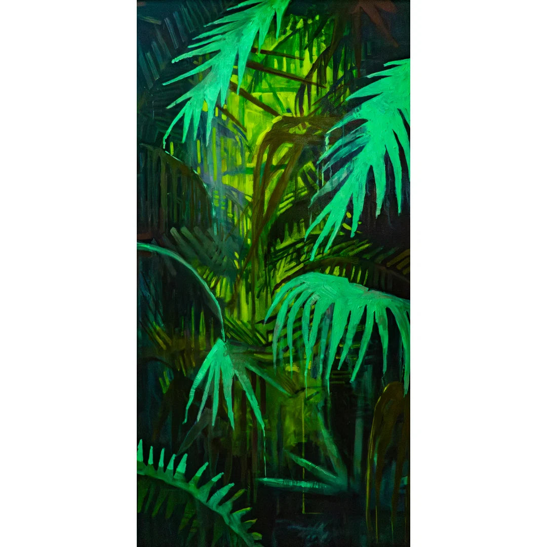 Silver Saw Palmettos Print