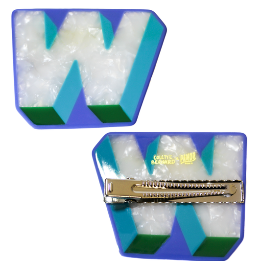 Letter W Hair Clip