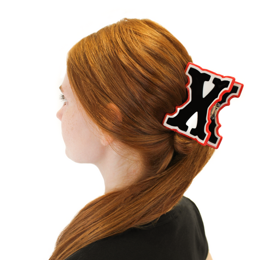 Letter X Hair Claw