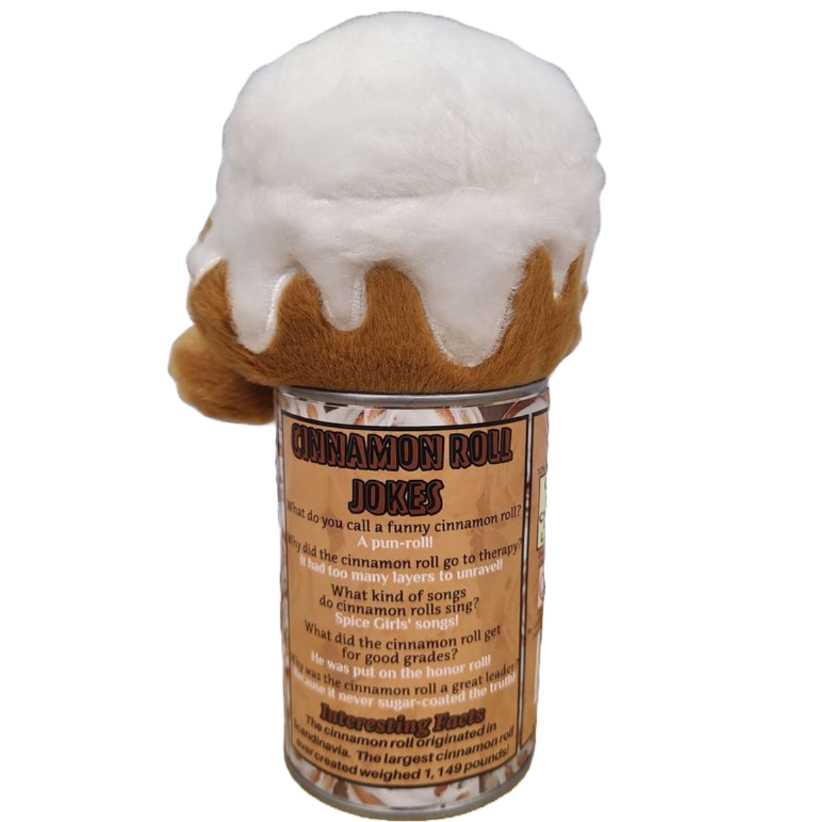 Canned Cinnamon Roll | Baking Plush in a Can w/Funny Jokes