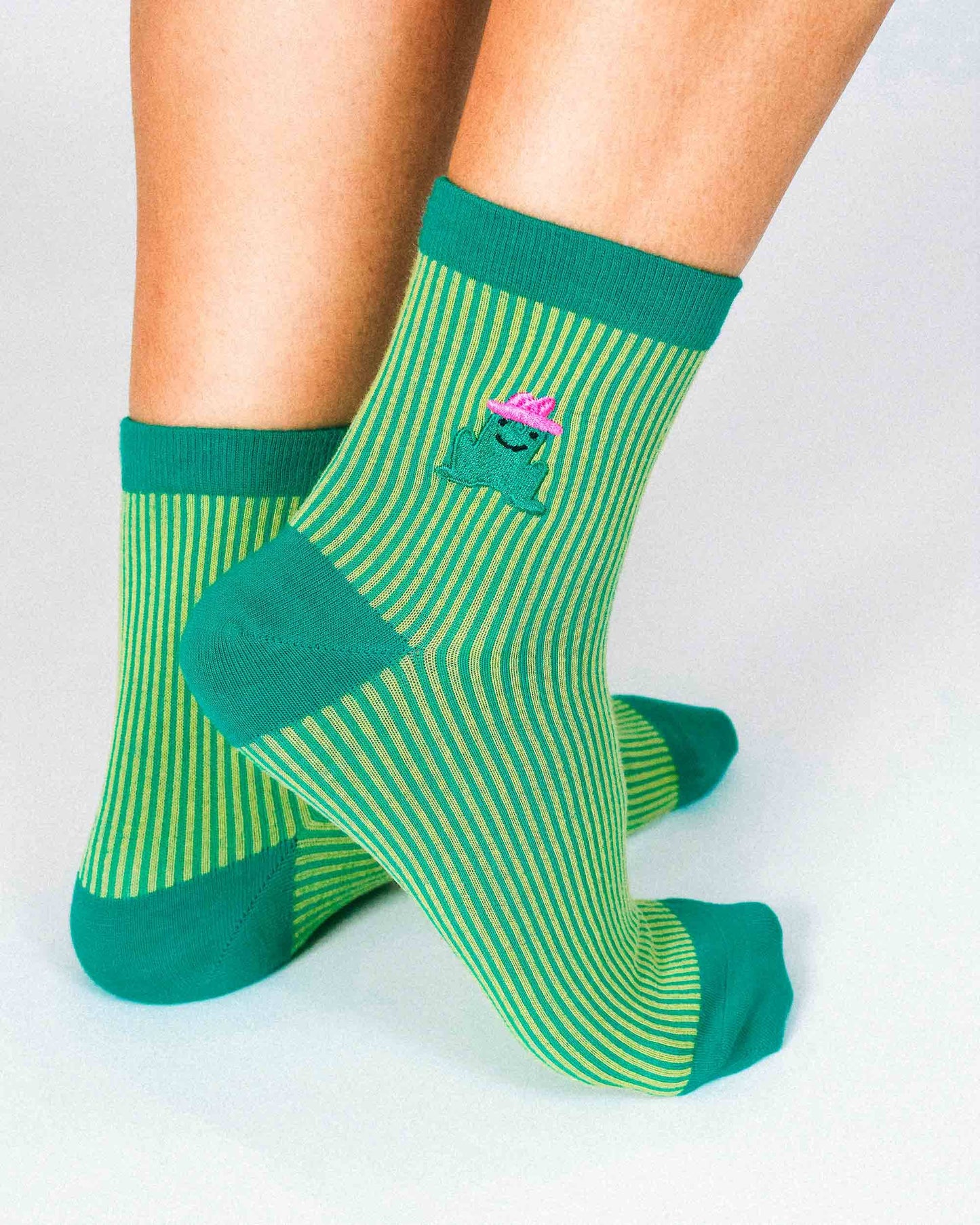 Cowgirl Frog Ribbed Ankle Sock by Hannah Packer