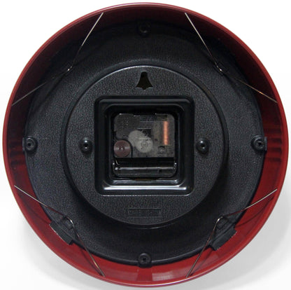 Retro Round Red Indoor Wall Clock 9.5 Inch