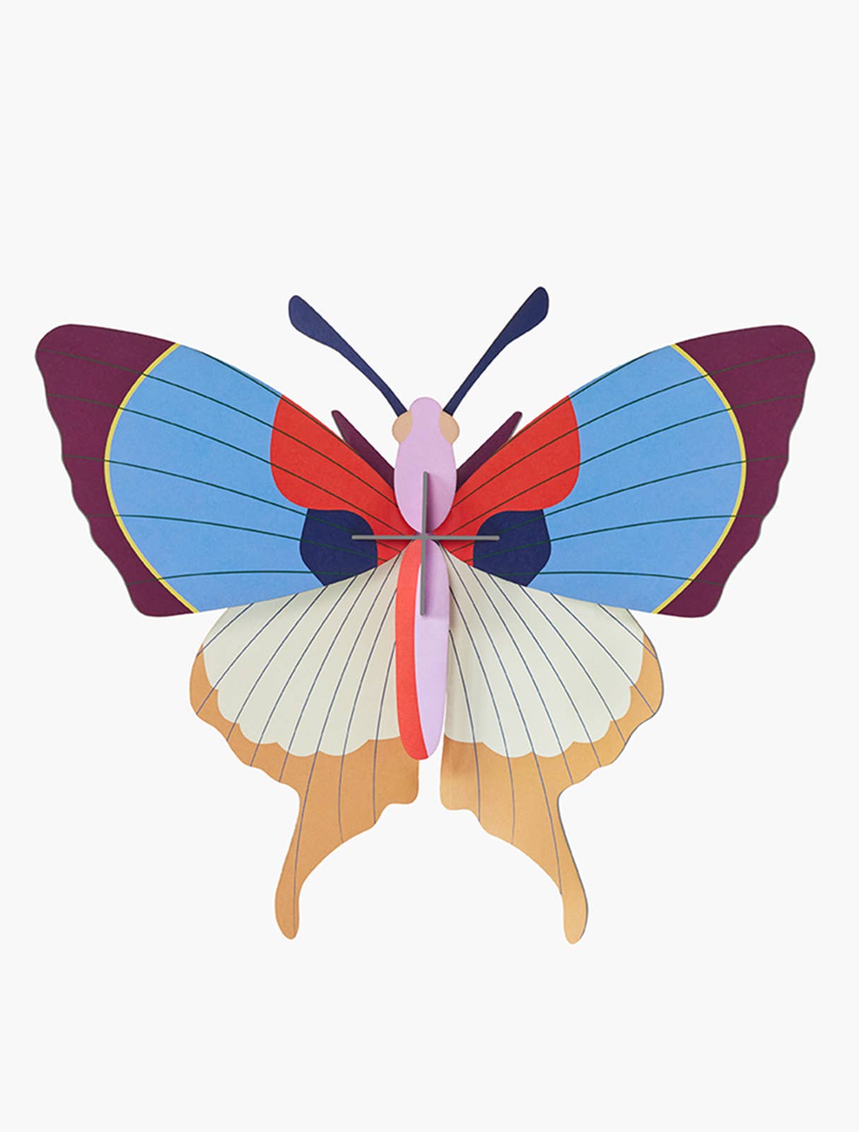 3D Wall Art - Butterfly - Plum Fringe Butterfly