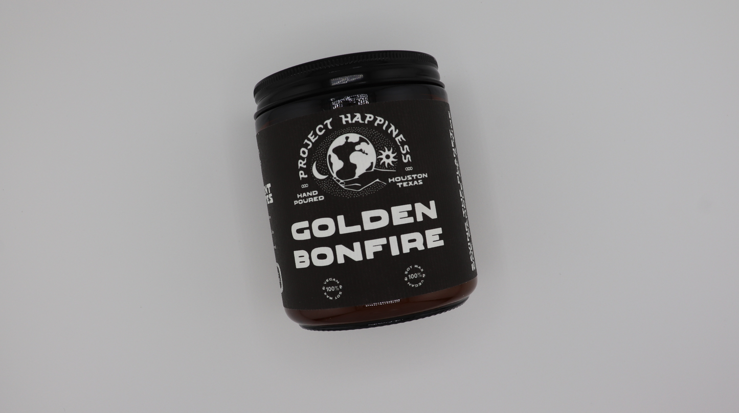 Golden Bonfire Soy Candle | Galentines Gift - 8oz